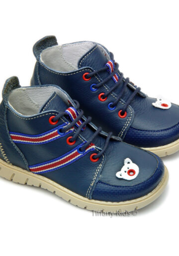 Ghete piele Flipper B. Bleumarin