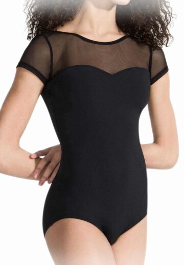 Body gimnastica & dans Negru Spandex 1102