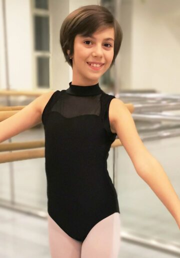 Body gimnastica & dans Negru Spandex 1104