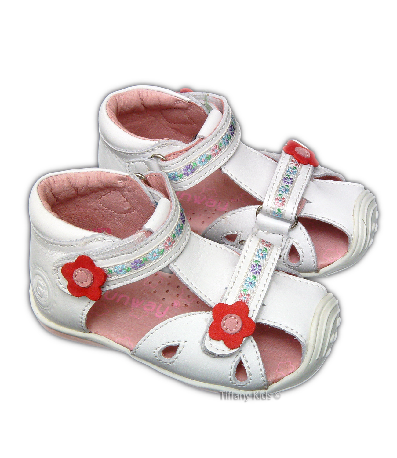 Sunway® Sandale piele Alb 11078