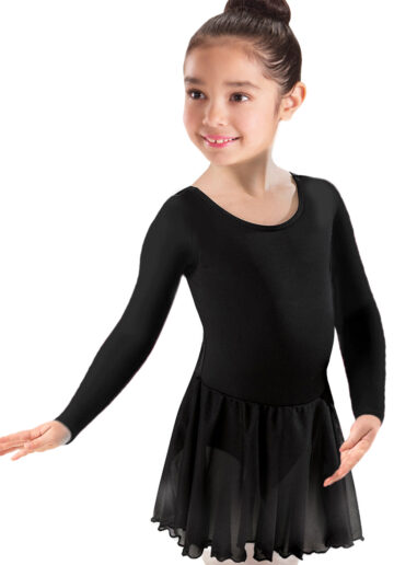 Body cu fusta tull gimnastica & dans clasic Negru 1701