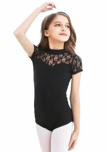 Body gimnastica & dans Negru Dantelat 1811