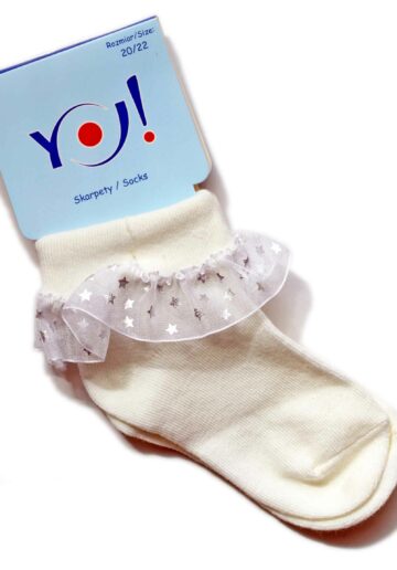 Yo Club® Sosete crem dantela 27801