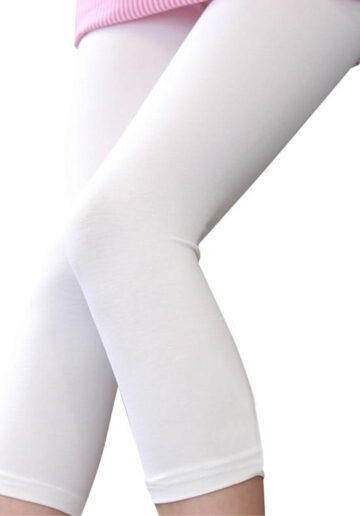 Leggins capri 3/4 alb 30502