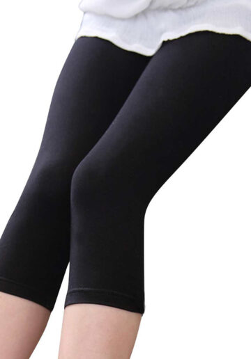 Leggins capri 3/4 negri 30502