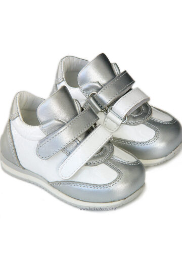 Avus® Pantofi sport piele Alb Argint