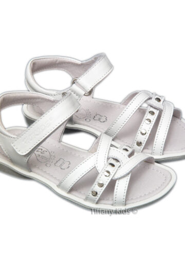 Hokide® Sandale piele Alb