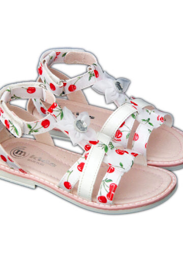 M Kids by Melania Sandale piele eco Alb