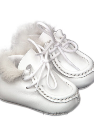 Mocasini piele BBFox Alb