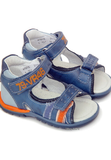 Sandale piele (21-26) Zebra Denim