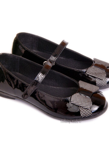 PJ® Balerini Lia piele Negru lac 13438