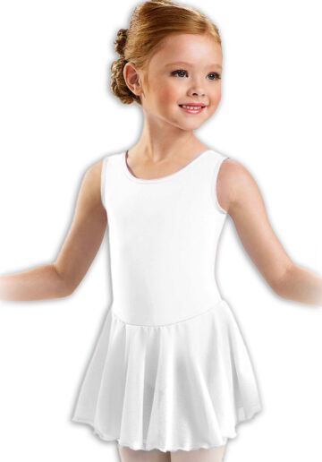 Body cu fusta tull gimnastica & dans Alb 4701