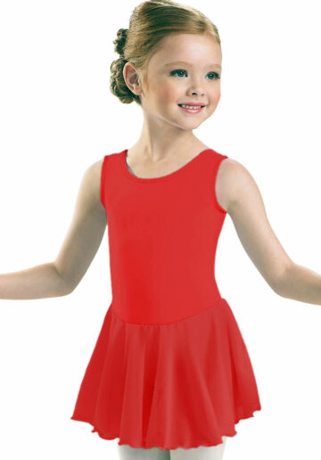 Body cu fusta tull gimnastica & dans Rosu 4701