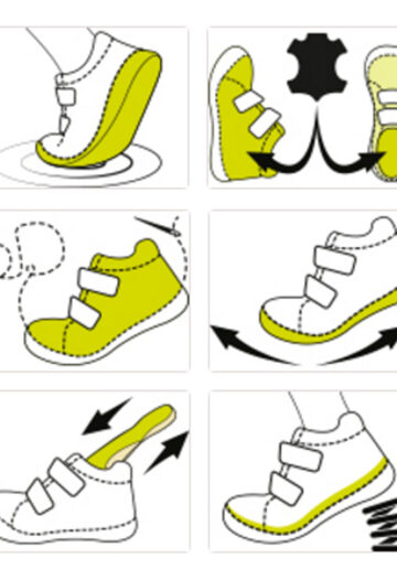 D.D.Step® Ghete piele Negru-Argintiu 3680
