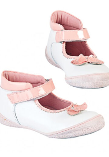 PJ® Balerini piele Paris 02 Alb