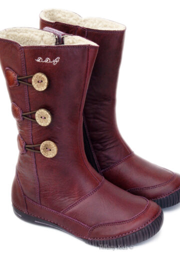 D.D.Step® Cizme piele imblanite  Violet