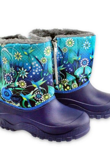 Catalina Estrada® Cizme eco imblanite Albastre 860569