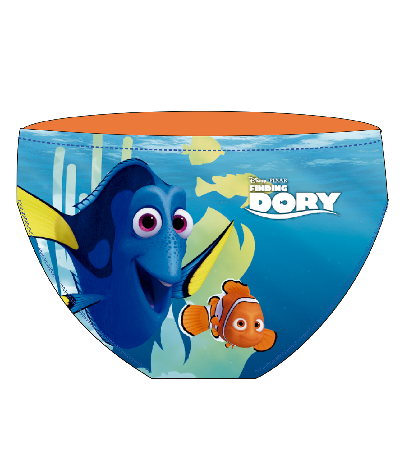 Finding Dory® Slip baie Oranj Print