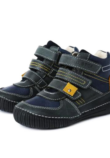 D.D.Step® Ghete piele Negru mix