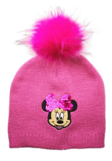 Minnie® Caciulita cu pompon roz 351665