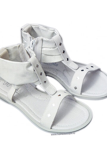 M Kids by Melania Sandale piele Alb argintat