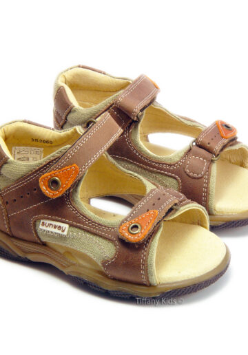 Sunway® Sandale piele Maro-Oranj