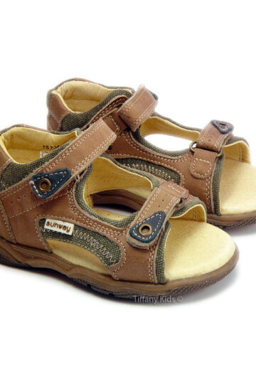 Sunway® Sandale piele  Cafeniu