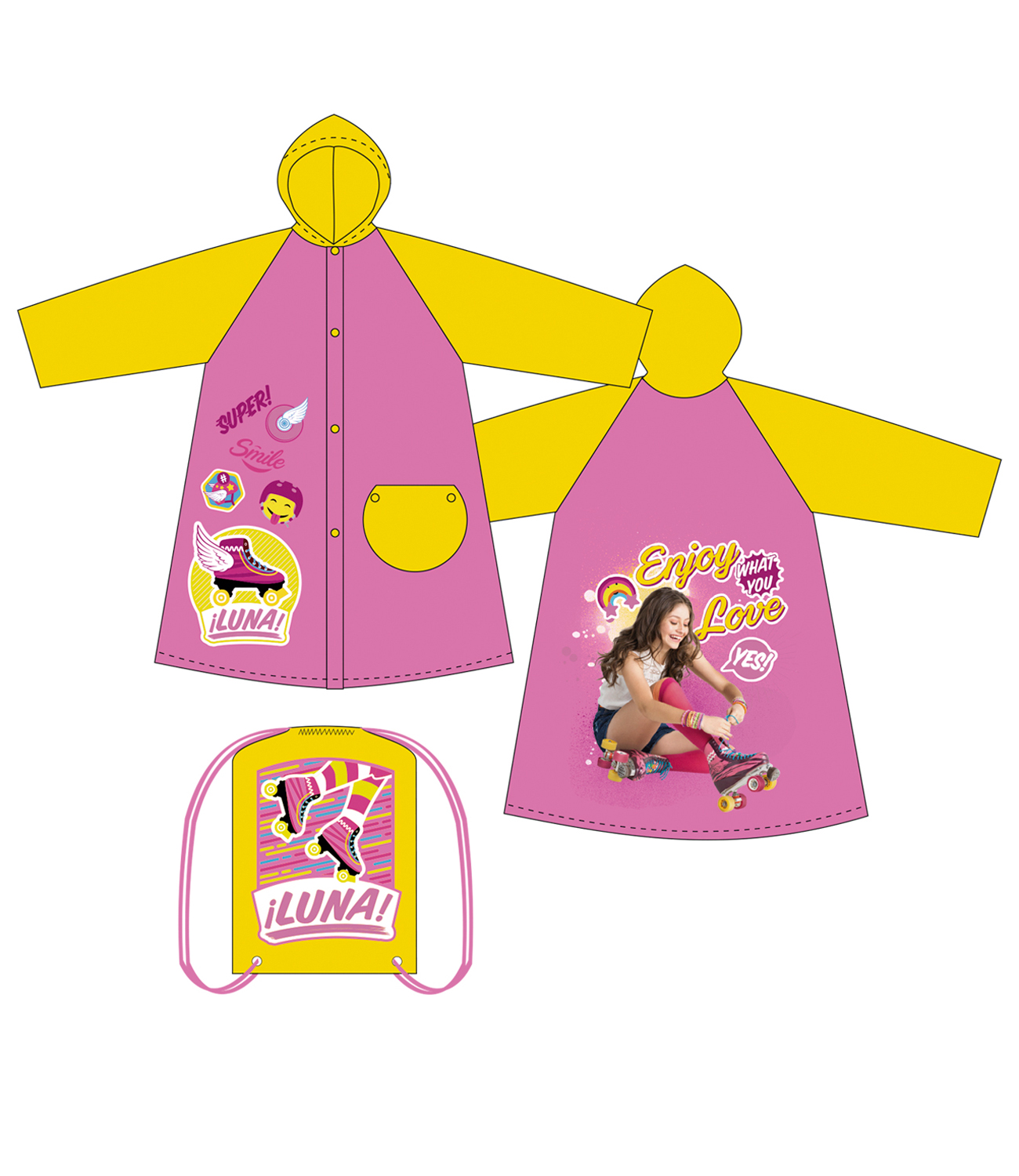 Soy Luna® Pelerina ploaie Ciclam