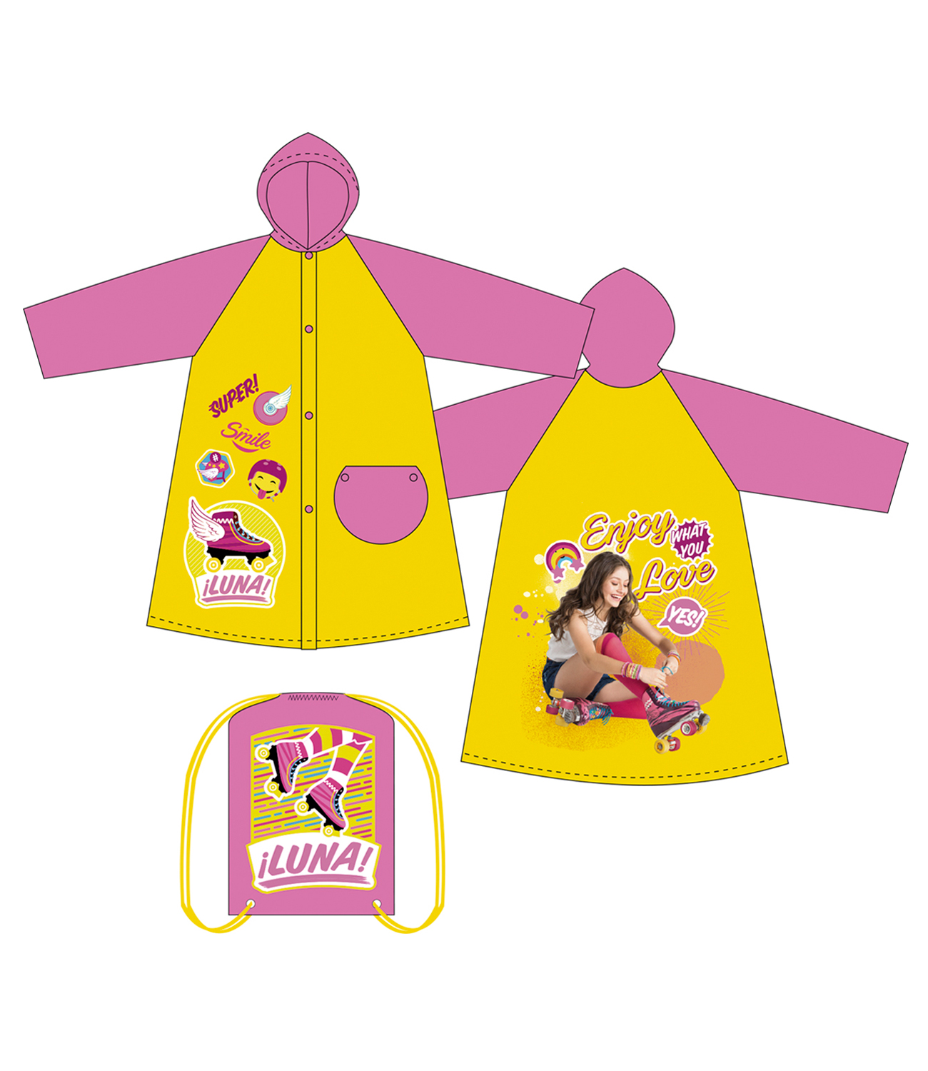 Soy Luna® Pelerina ploaie  Galben