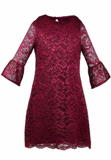Al-Da® Rochie eleganta Harriet Bordo 101865