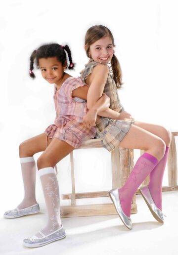 Knittex® Sosete lungi albe Lasse 642011